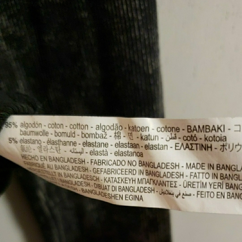 Zara Charcoal Long Sleeve Bodysuit - Picture 4 of 4